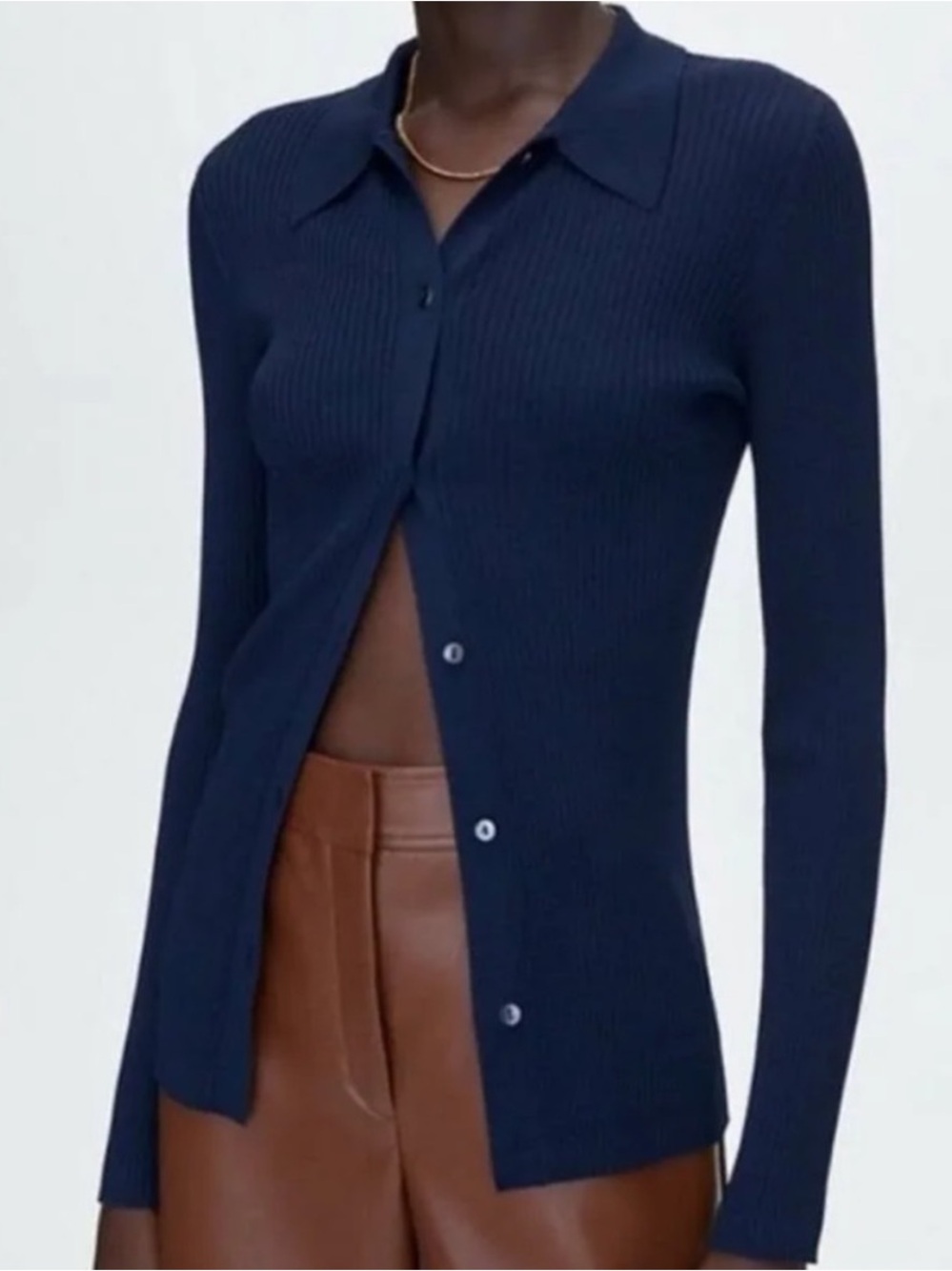 NWT Aritzia Babaton Finley Top Blue Size Small